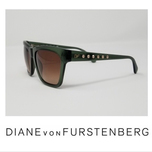 Diane Von Furstenberg Accessories - DVF green Leah style sunglasses